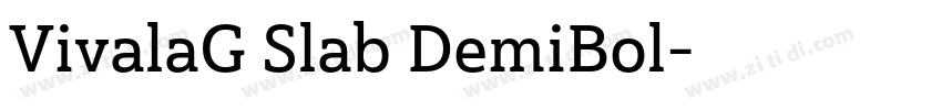 VivalaG Slab DemiBol字体转换